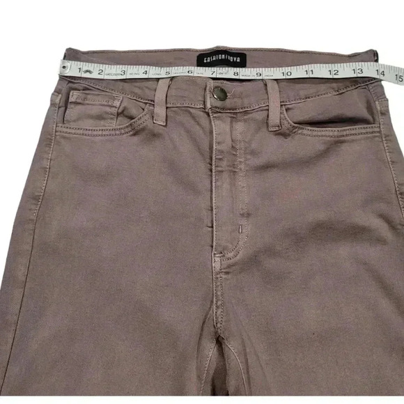 Fashion Nova High Waisted Pink Wash Skinny Jeans Stretchy Sexy Denim Size 9 - Picture 9 of 12